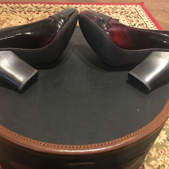 Michael Kors Oxford Patent Chunky Heel Pumps - Picture 8 of 8